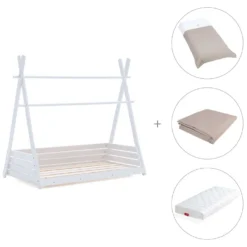 Casetta Montessori + Materasso + Tessile