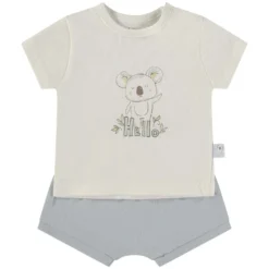Completo 2 Pezzi Maglietta + Pantaloncino Celeste 160436