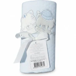 Coperta Jersey Letto Ricamata Arrotolata