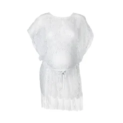Copri Costume Maternità In Pizzo Santiago Colore Bianco