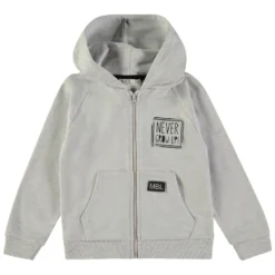 Felpa Con Zip Grigia 162460