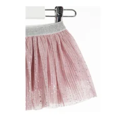Gonna Rosa in Tulle Baby Bambina