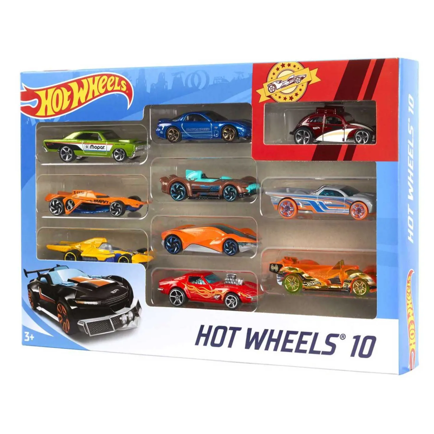Hot Wheels Confezione 10 Veicoli Assortiti 54886