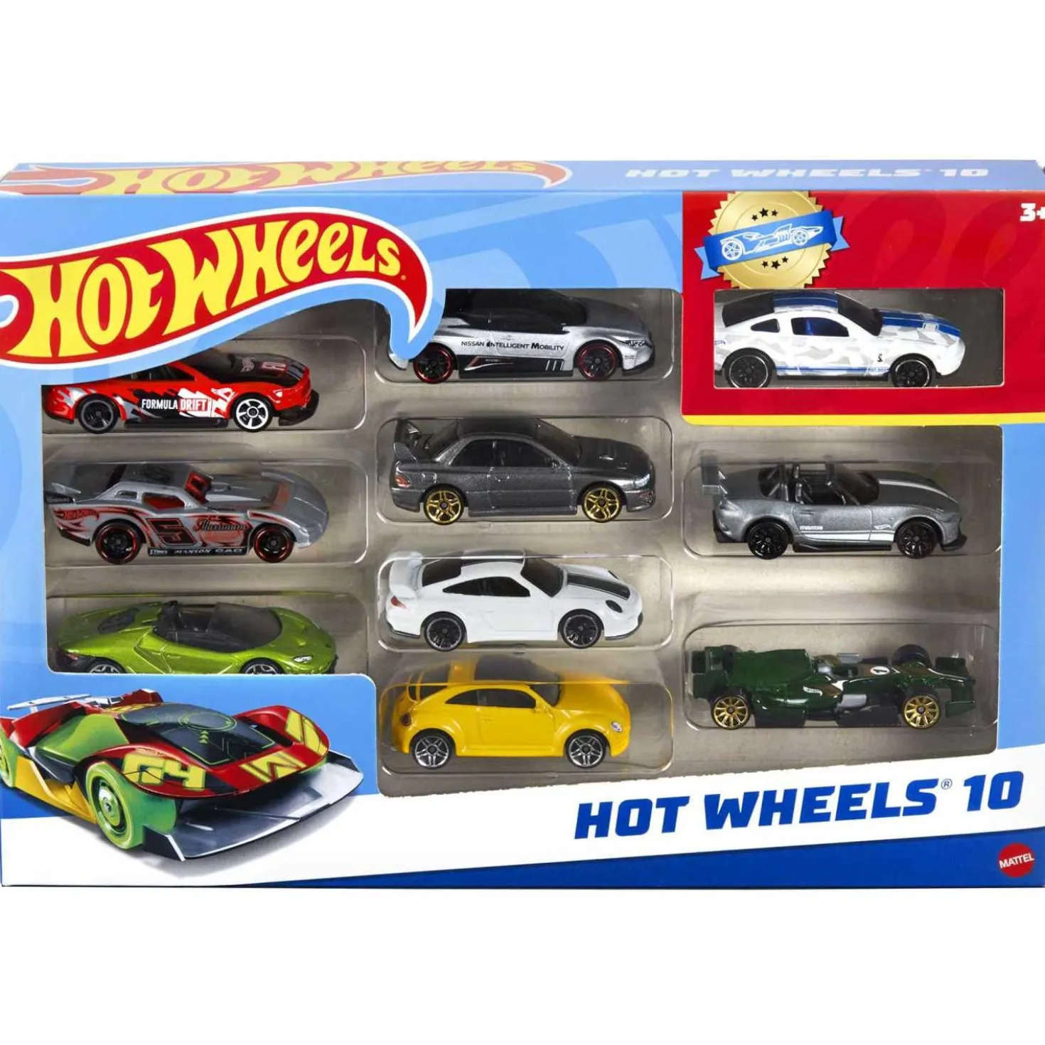 Hot Wheels Confezione 10 Veicoli Assortiti 54886