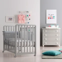 Lettino Glam 9 In 1 + Materasso + Completo Piumone Glam