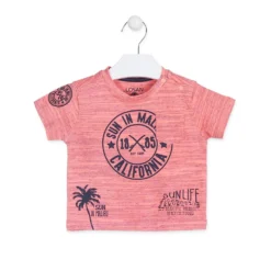 Maglietta Maniche Corte Corallo Baby Bambino