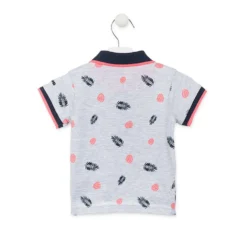 Maglietta Polo di Cotone Fantasia Tropicale Baby Bambino