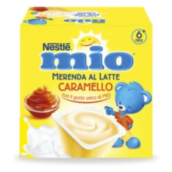 Merenda Lattea Caramel: Confezione 4x100 gr