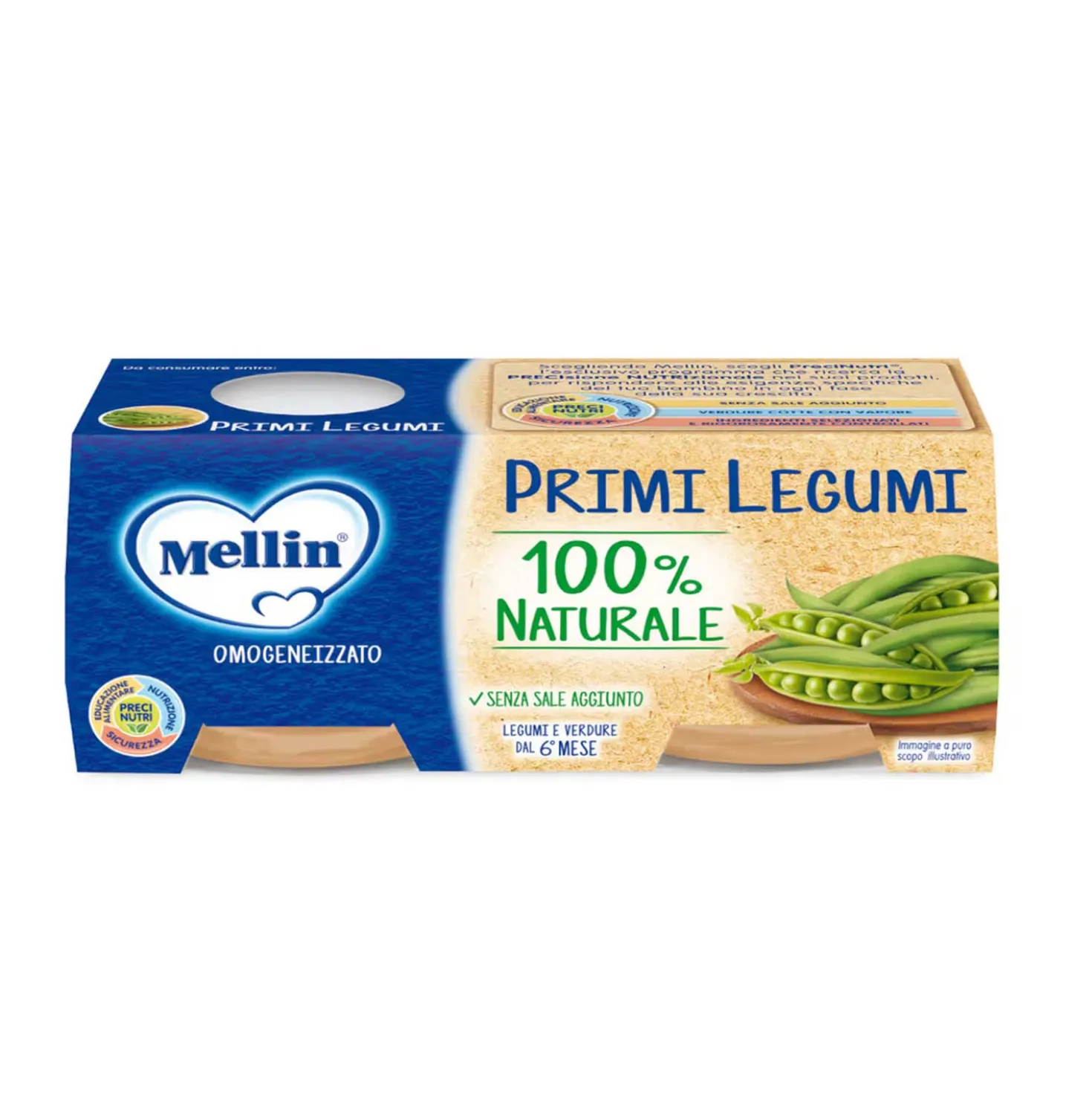 Omogeneizzati Primi Legumi: Confezione 2x80 gr