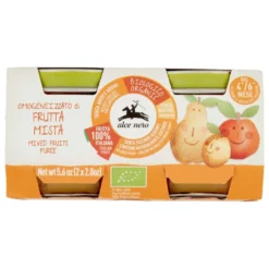 Omogeneizzato Biologico Frutta: Confezione 2x80 gr