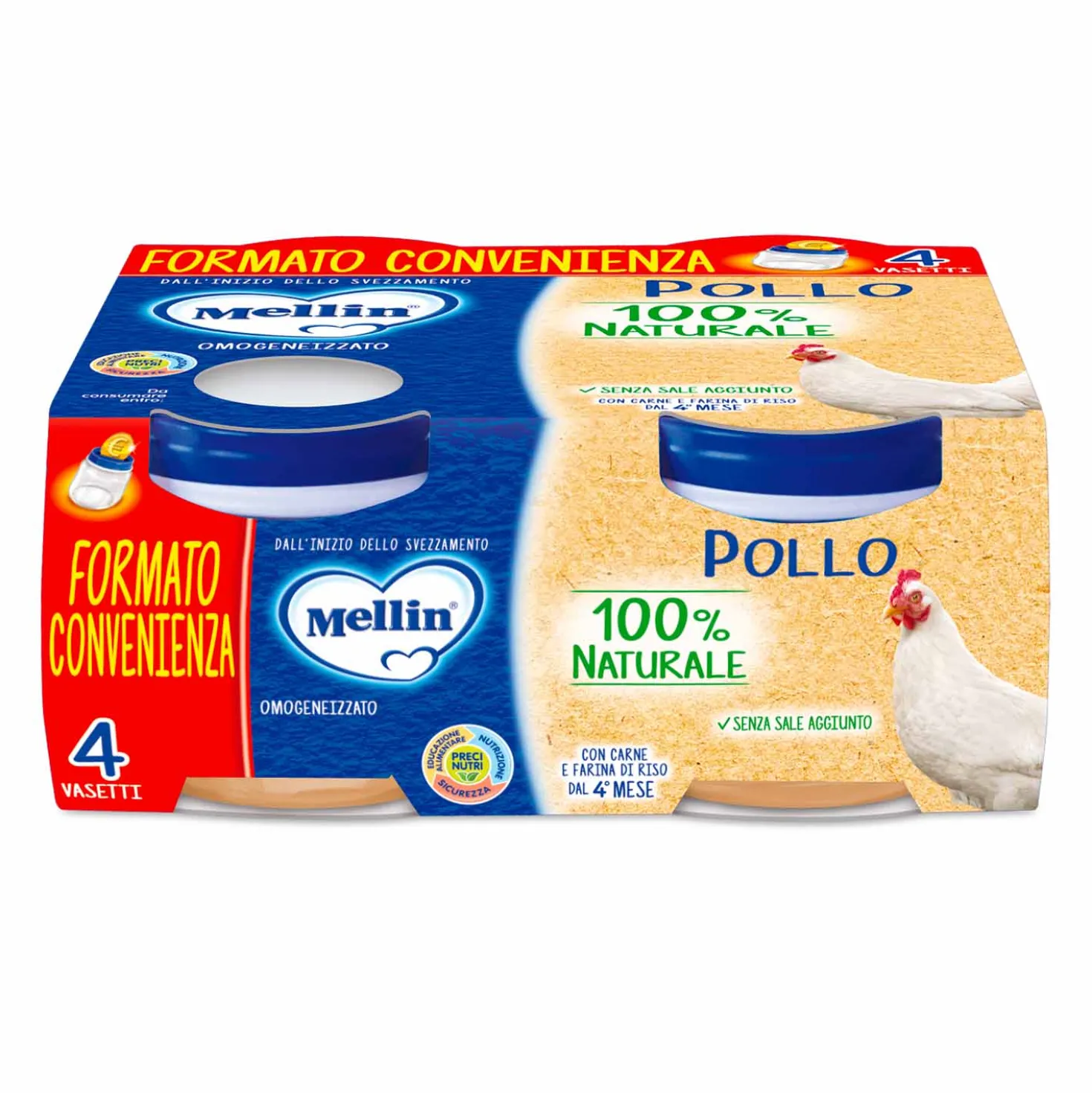 Omogeneizzato Carne Pollo 4x80gr