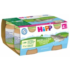 Omogeneizzato Pesce Merluzzo Con Carote E Patate: Confezione 4x80 gr