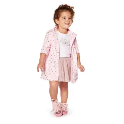 Parka Mezza Stagione a Stelle Baby Bambina