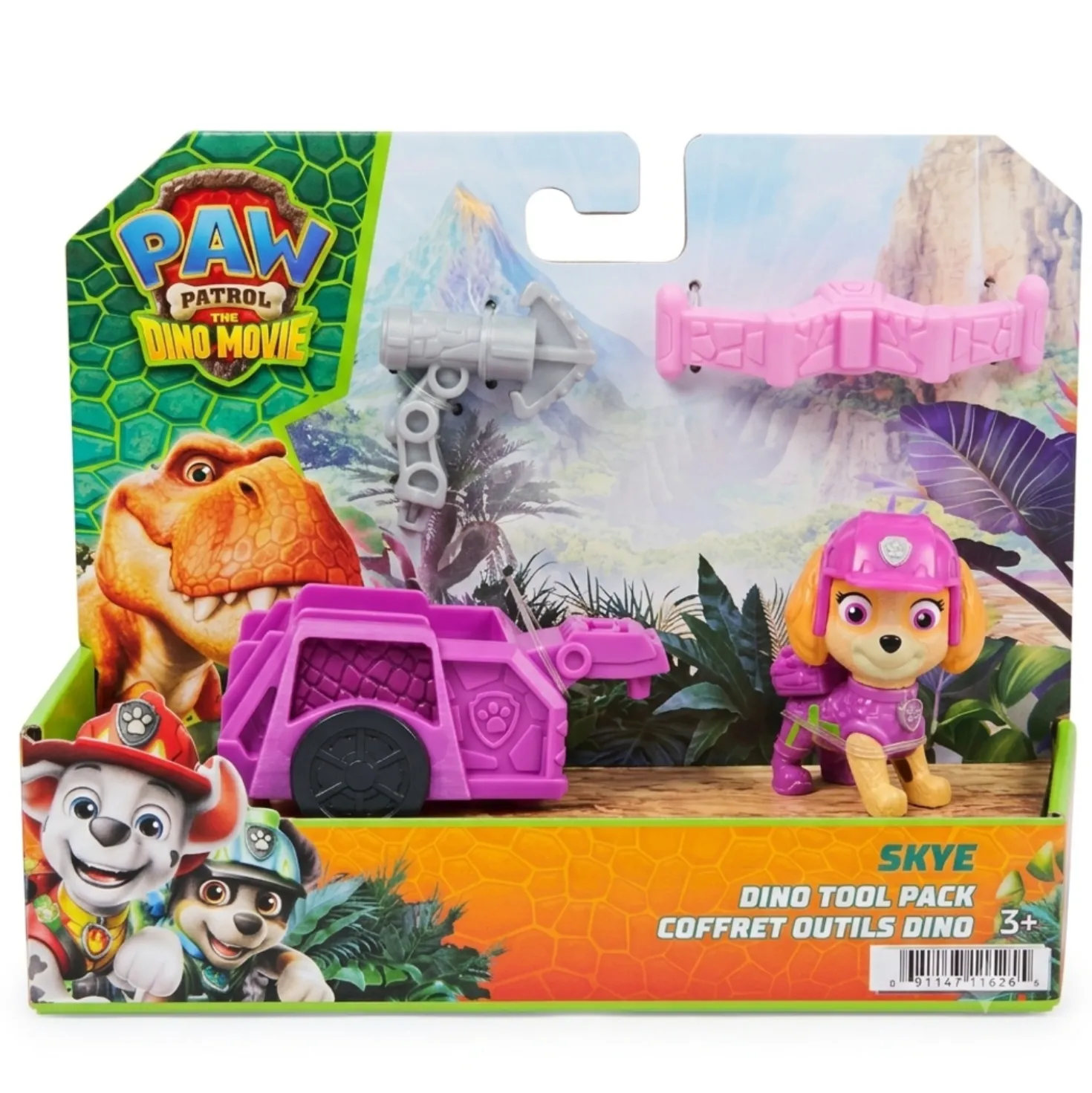 Paw Patrol Dino Movie Cuccioli Con Accessorio