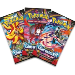 Pokemon Blister 3 Bustine + 1 Card Caos Nascente