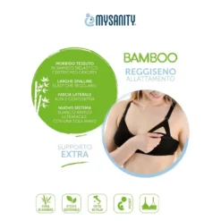 Reggiseno Allattamento Supporto Extra Coppa D Nero