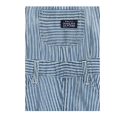 Salopette di Jeans a Righe Baby Bambino