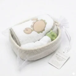 Set 4 Pz Cesta + Accappatoio + Manopola + Granchio