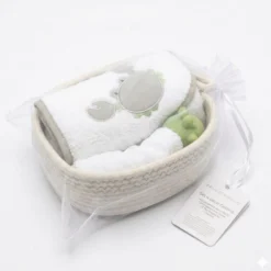 Set 4 Pz Cesta + Accappatoio + Manopola + Granchio