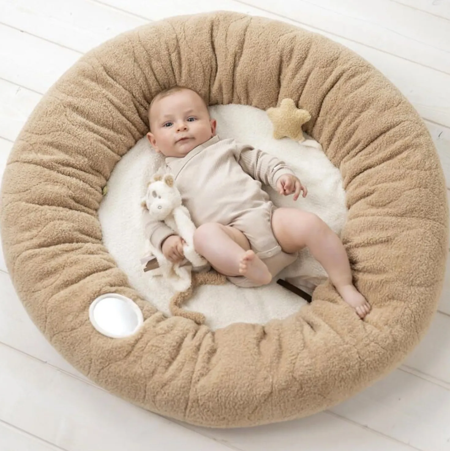 Teddy Tappeto Pouf Beige Ps26 C