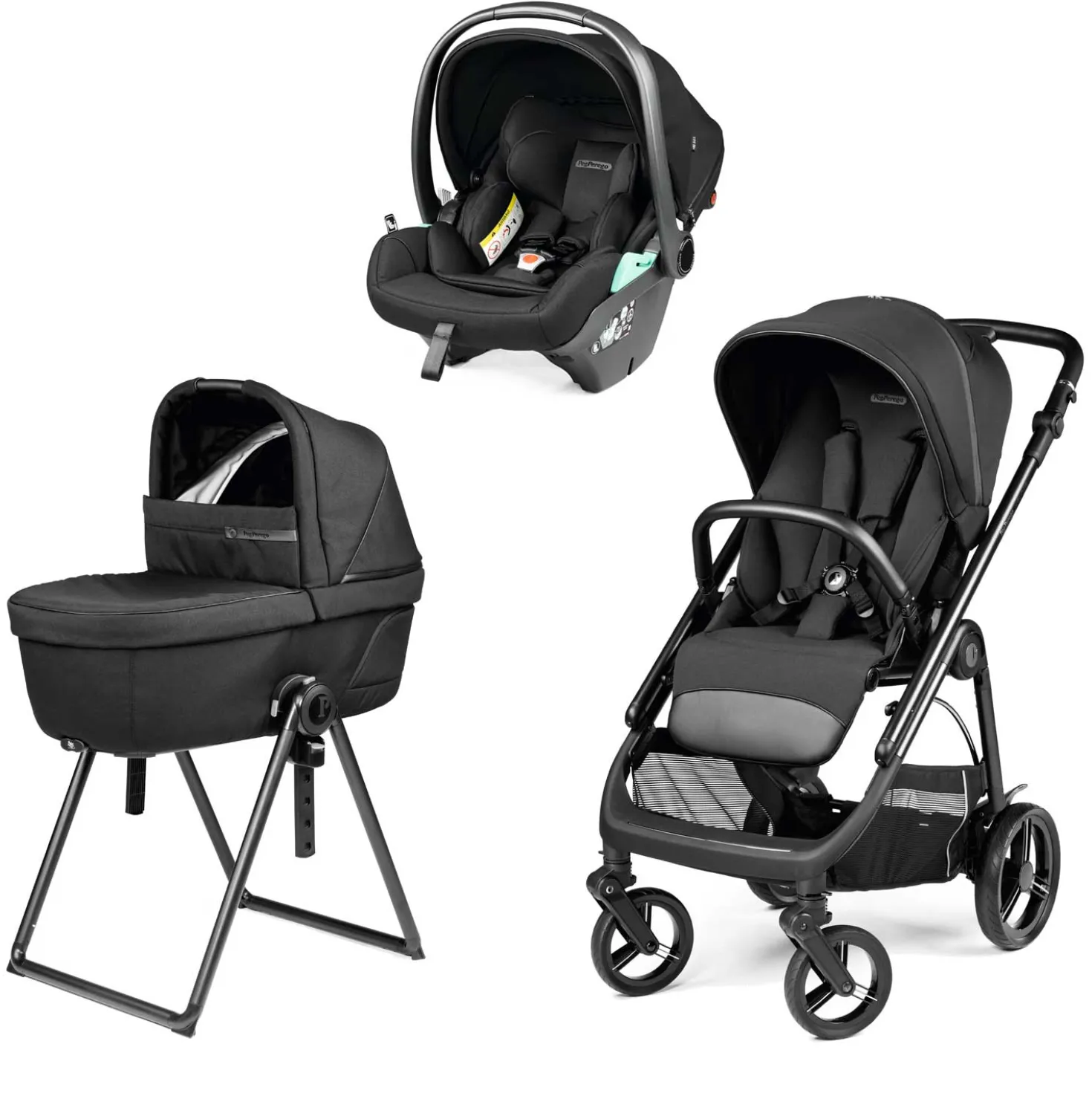 Trio Veloce New Con Culla Belvedere + Primo Viaggio Lounge Modular R129