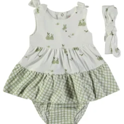 Vestito Con Mutandina + Cintura Kaki 160050