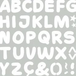 Vinili Adesivi Decorativi Alfabeto Formato XL
